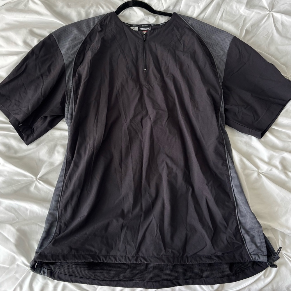 Wilson Black and Gray Short Sleeve Tee